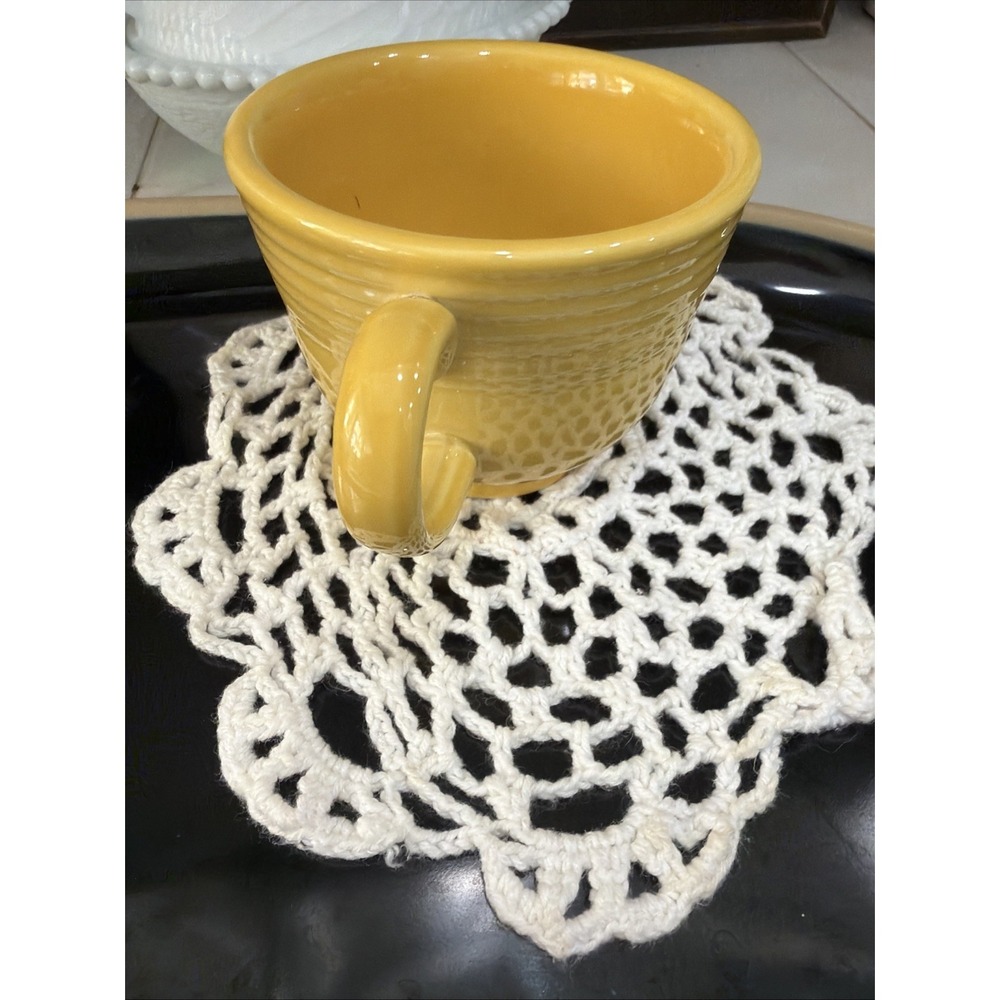 Fiesta Homer Laughlin Coffee Tea Cup‎  Yellow Fiestaware HLC USA - Picture 4 of 6